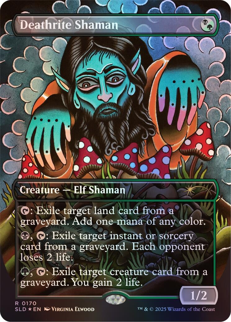Image for Deathrite Shaman (Rainbow Foil) (170) (SLD) - Magic: The Gathering