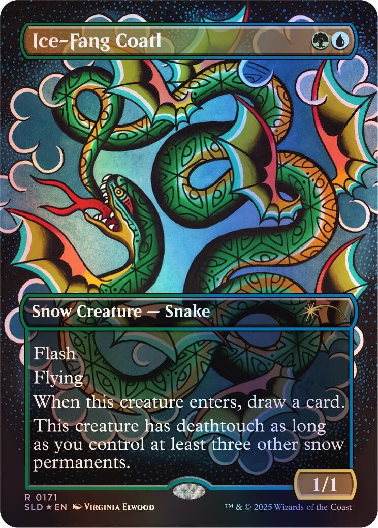 Image for Ice-Fang Coatl (0171) (Rainbow Foil) (171) (SLD) - Magic: The Gathering