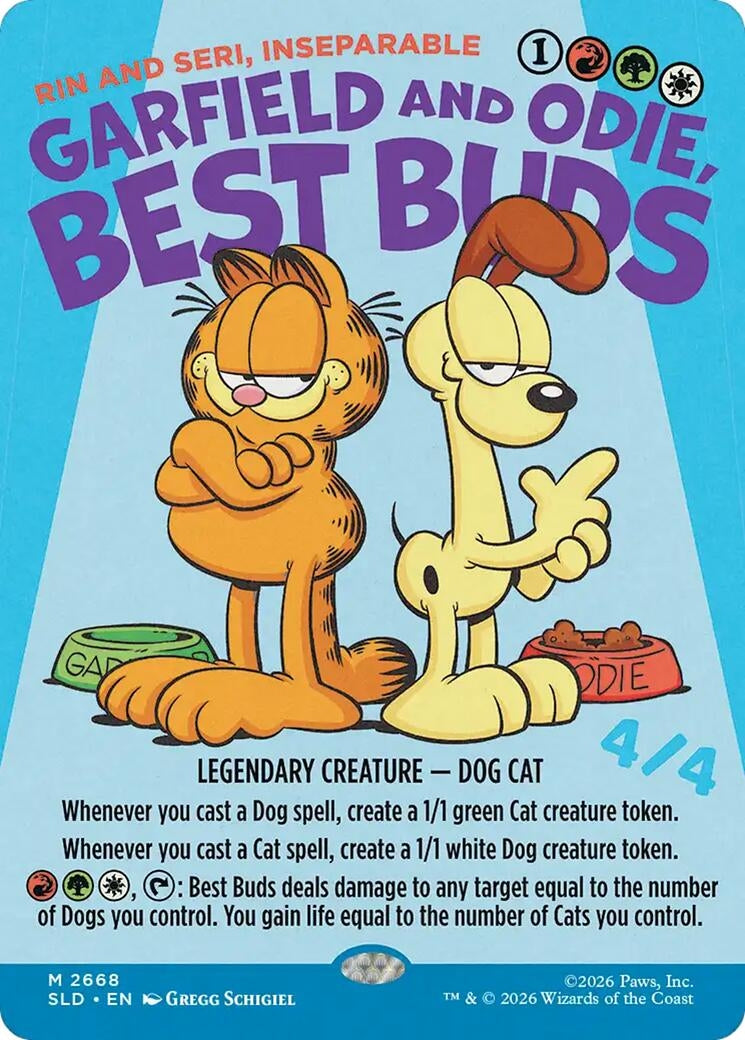 Image for Garfield and Odie, Best Buds - Rin and Seri, Inseparable (2668) (SLD) - Magic: The Gathering