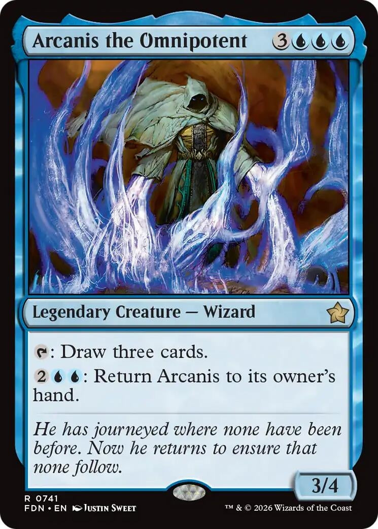 Image for Arcanis the Omnipotent (0741) (741) (FDN) - Magic: The Gathering