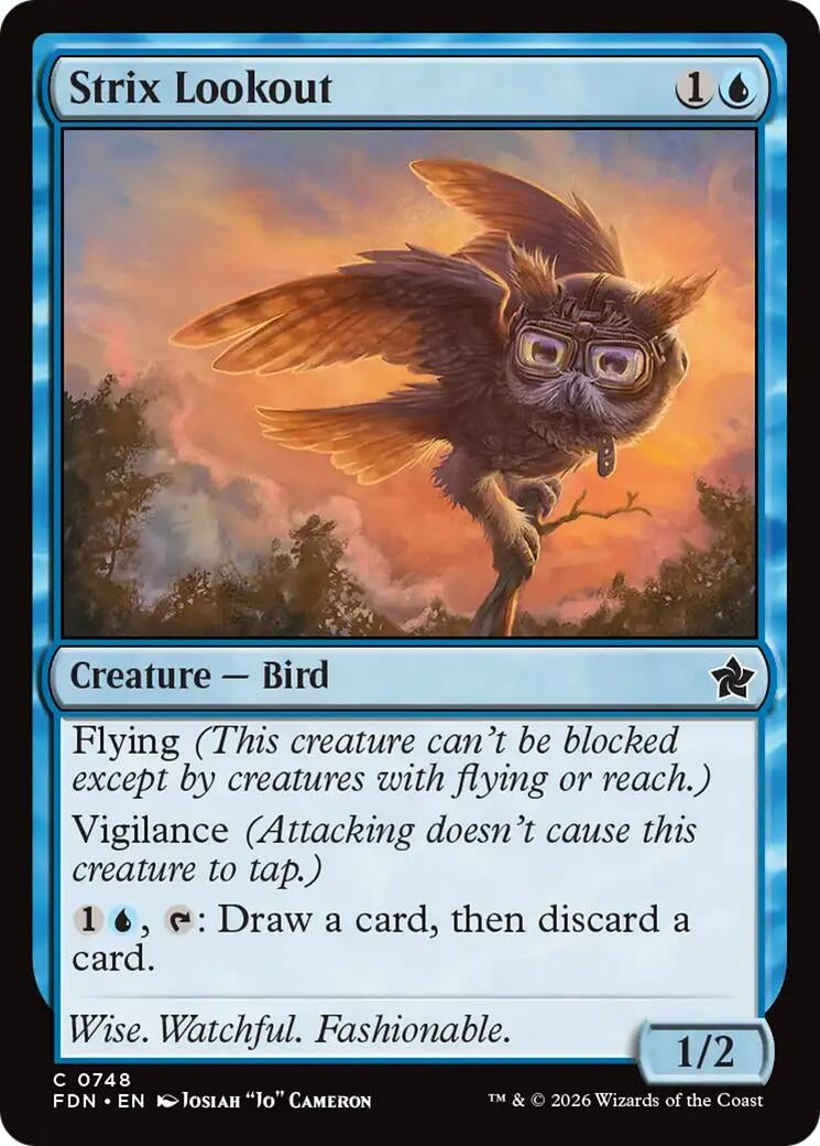 Image for Strix Lookout (0748) (748) (FDN) - Magic: The Gathering
