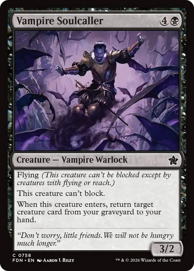 Image for Vampire Soulcaller (0758) (758) (FDN) - Magic: The Gathering