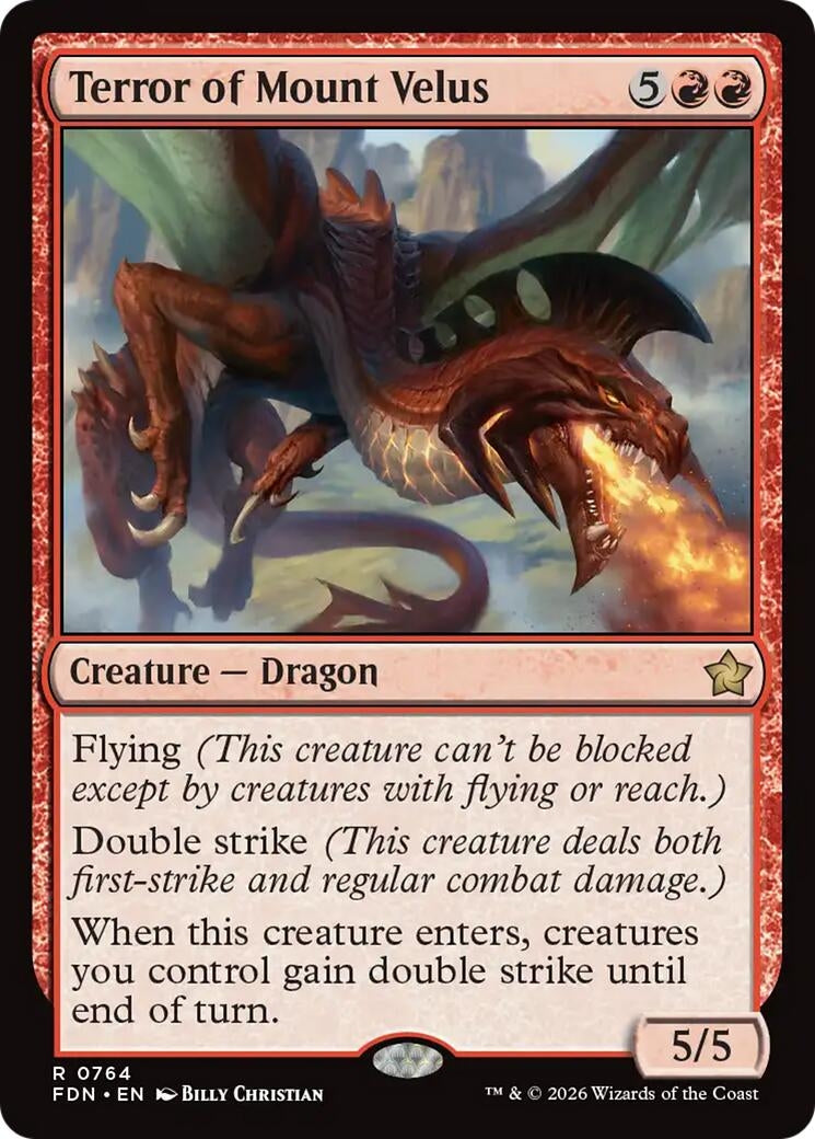 Image for Terror of Mount Velus (0764) (764) (FDN) - Magic: The Gathering
