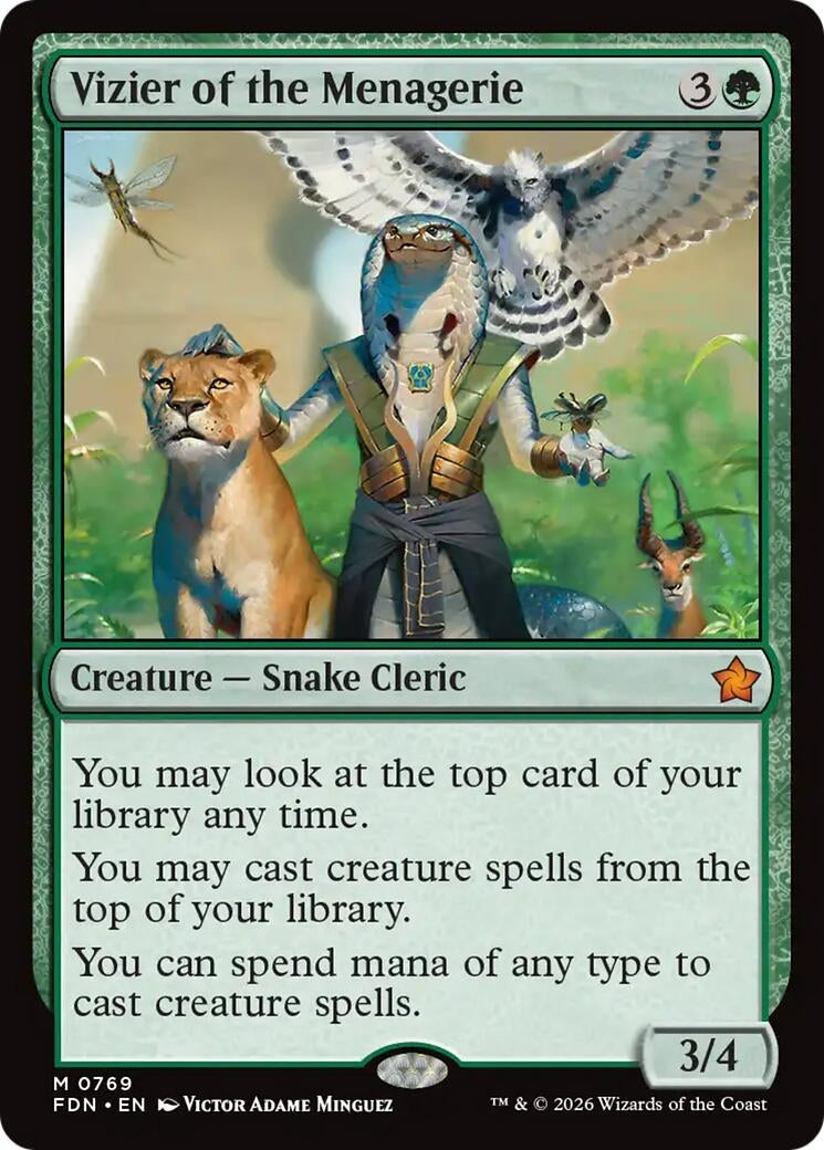 Image for Vizier of the Menagerie (0769) (769) (FDN) - Magic: The Gathering