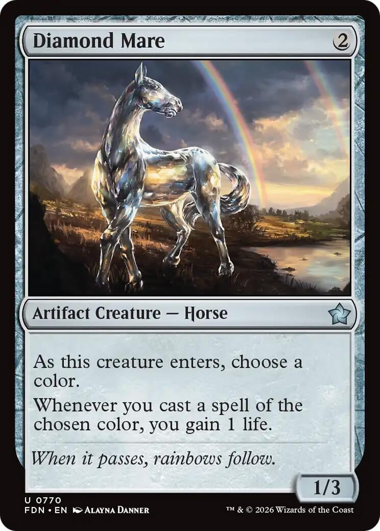 Image for Diamond Mare (0770) (770) (FDN) - Magic: The Gathering