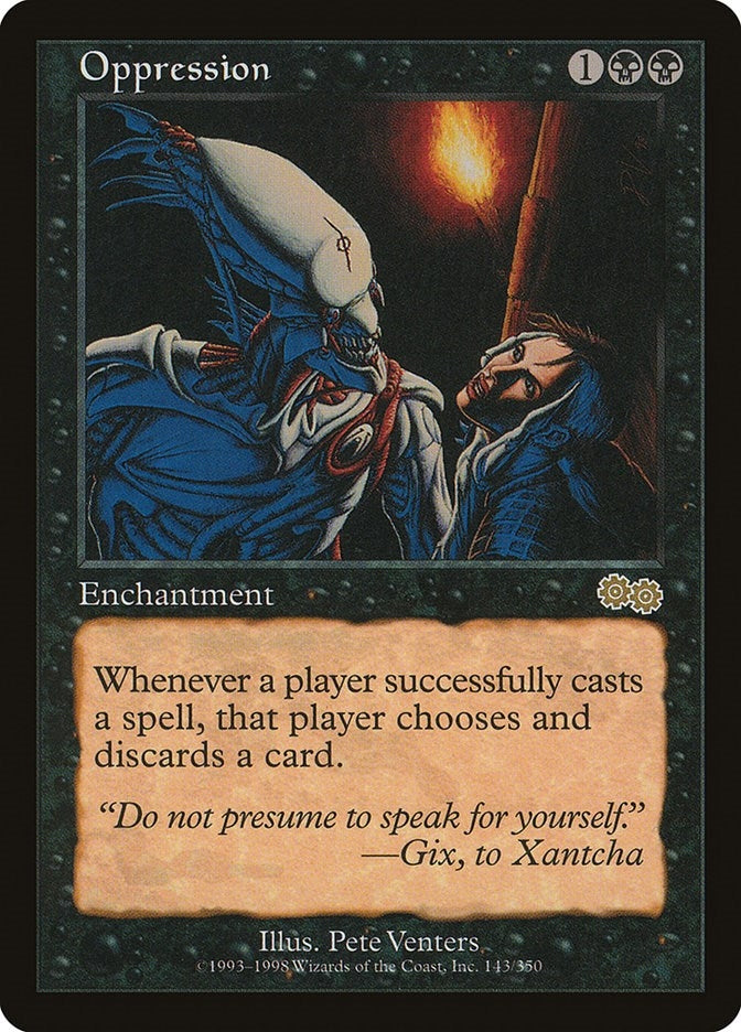 Image for Oppression (143) (USG) - Magic: The Gathering