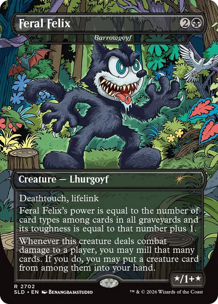 Image for Feral Felix  - Barrowgoyf (2702) (SLD) - Magic: The Gathering