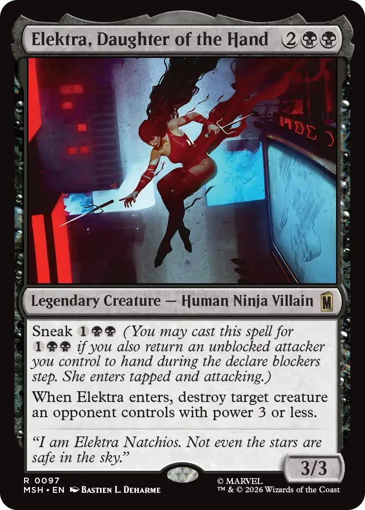 Image for Elektra, Daughter of the Hand (97) (MSH) - Magic: The Gathering