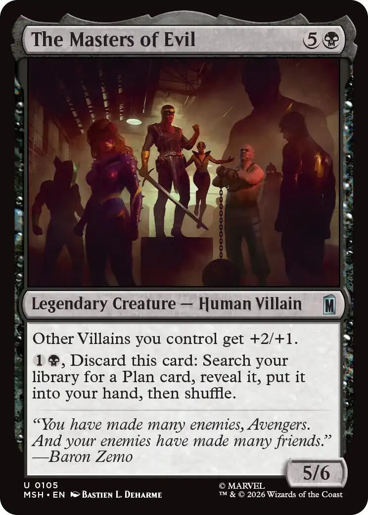 Image for The Masters of Evil (105) (MSH) - Magic: The Gathering