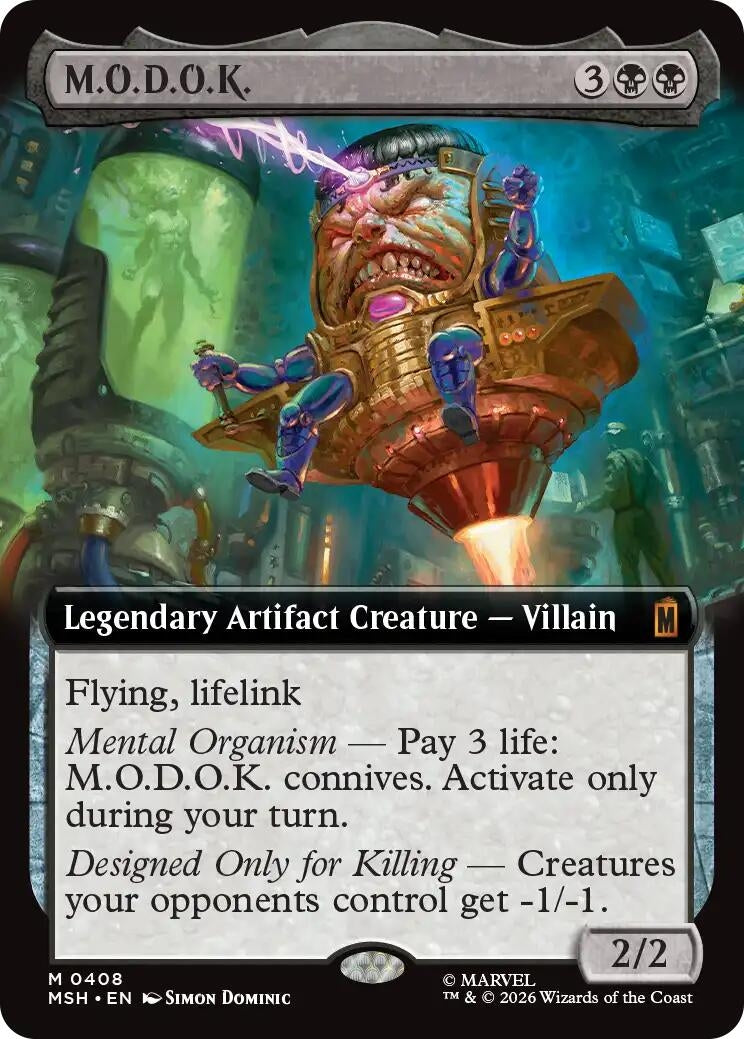 Image for M.O.D.O.K. (Extended Art) (408) (MSH) - Magic: The Gathering
