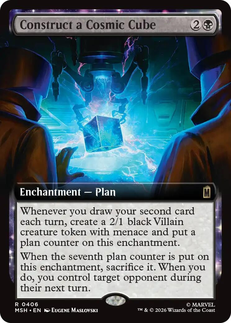 Image for Construct a Cosmic Cube (Extended Art) (406) (MSH) - Magic: The Gathering