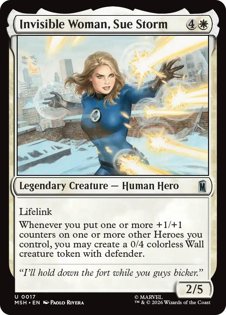 Image for Invisible Woman, Sue Storm (17) (MSH) - Magic: The Gathering