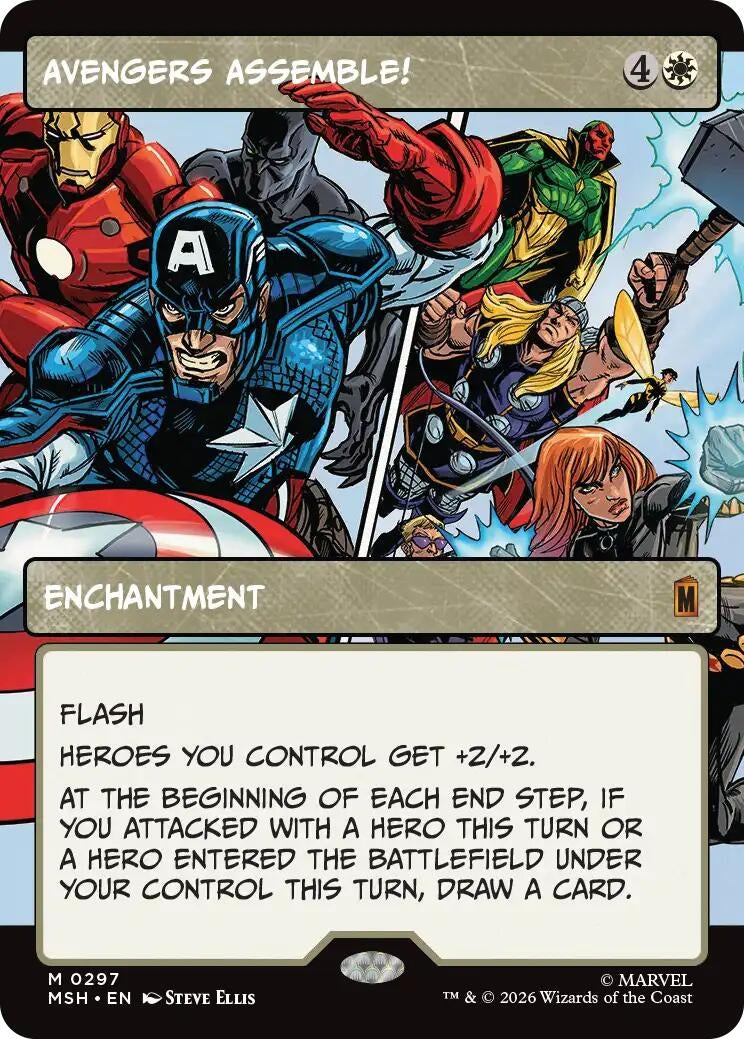 Image for Avengers Assemble! (Borderless) (0297) (297) (MSH) - Magic: The Gathering