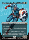 Image for Captain America, Super-Soldier (Borderless) (0352) (352) (MSH) - Magic: The Gathering