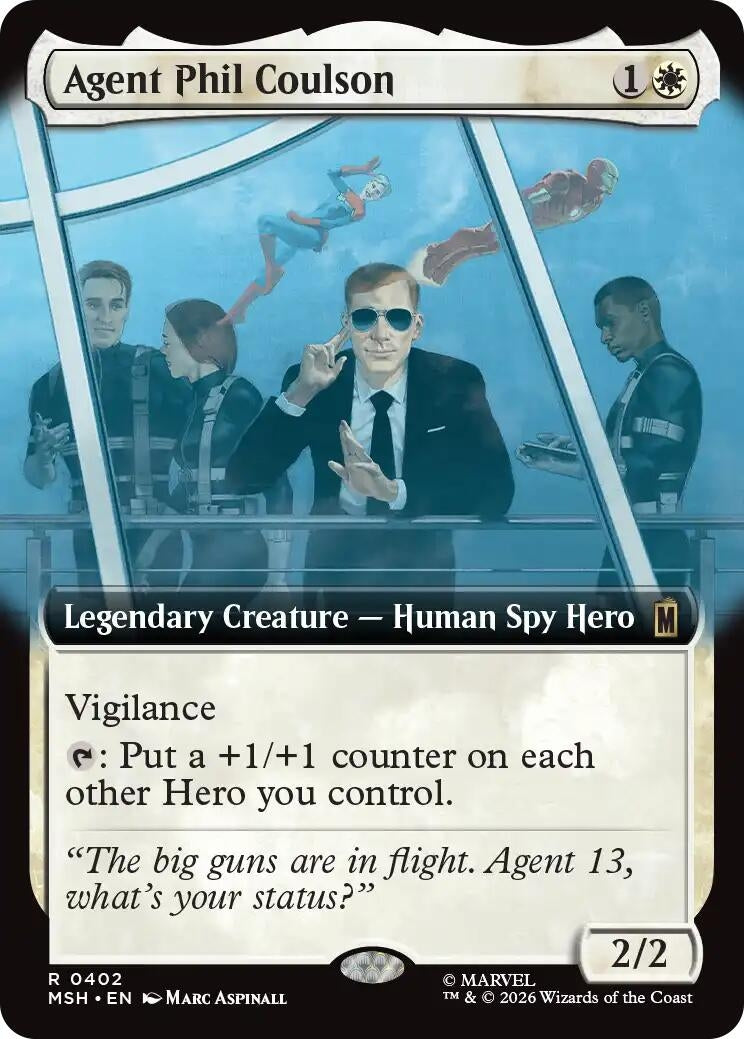 Image for Agent Phil Coulson (Extended Art) (402) (MSH) - Magic: The Gathering