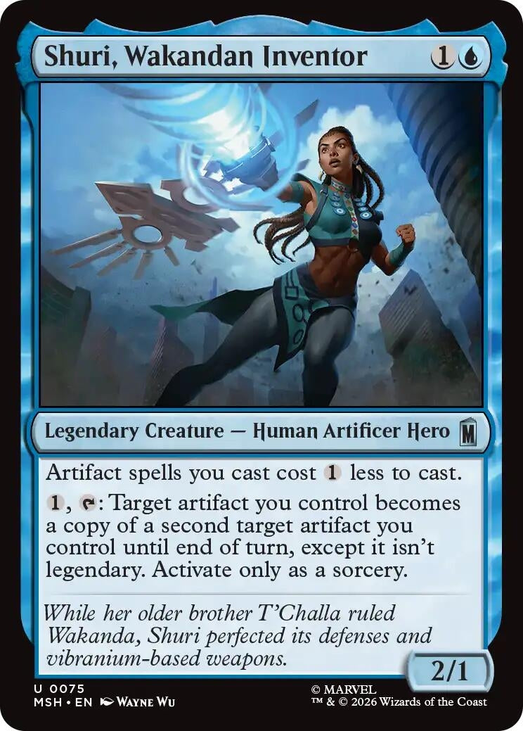 Image for Shuri, Wakandan Inventor (75) (MSH) - Magic: The Gathering