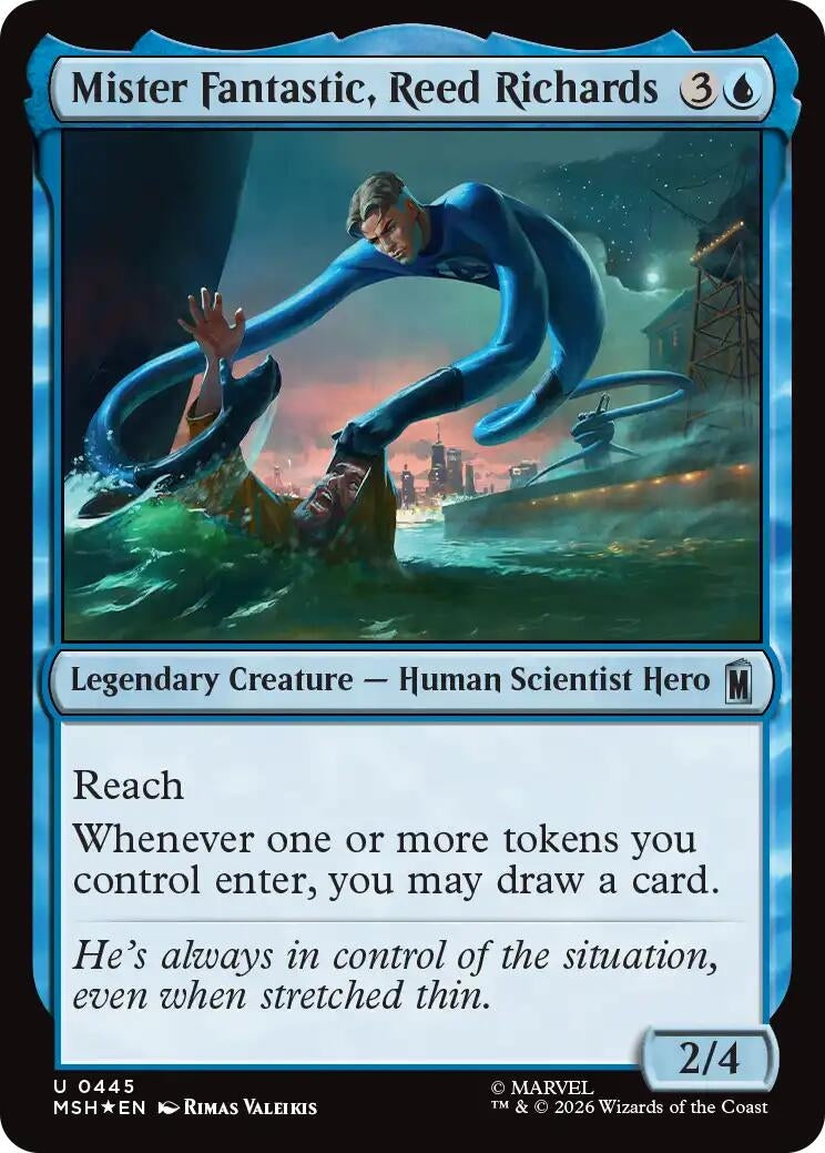 Image for Mister Fantastic, Reed Richards (Surge Foil) (445) (MSH) - Magic: The Gathering