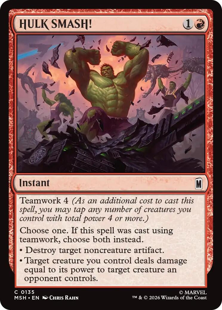 Image for HULK SMASH! (135) (MSH) - Magic: The Gathering
