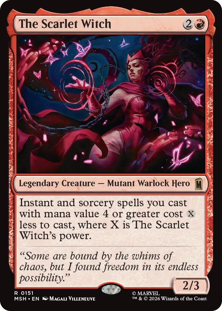 Image for The Scarlet Witch (151) (MSH) - Magic: The Gathering