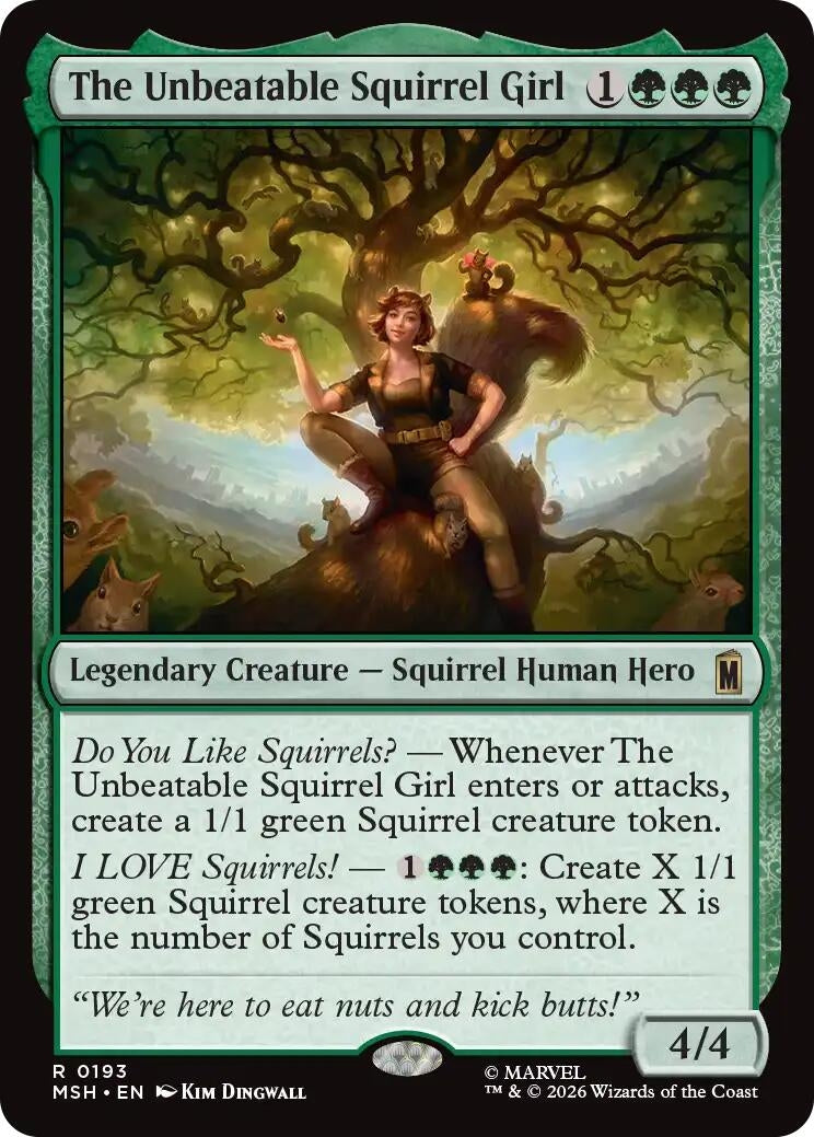 Image for The Unbeatable Squirrel Girl (193) (MSH) - Magic: The Gathering