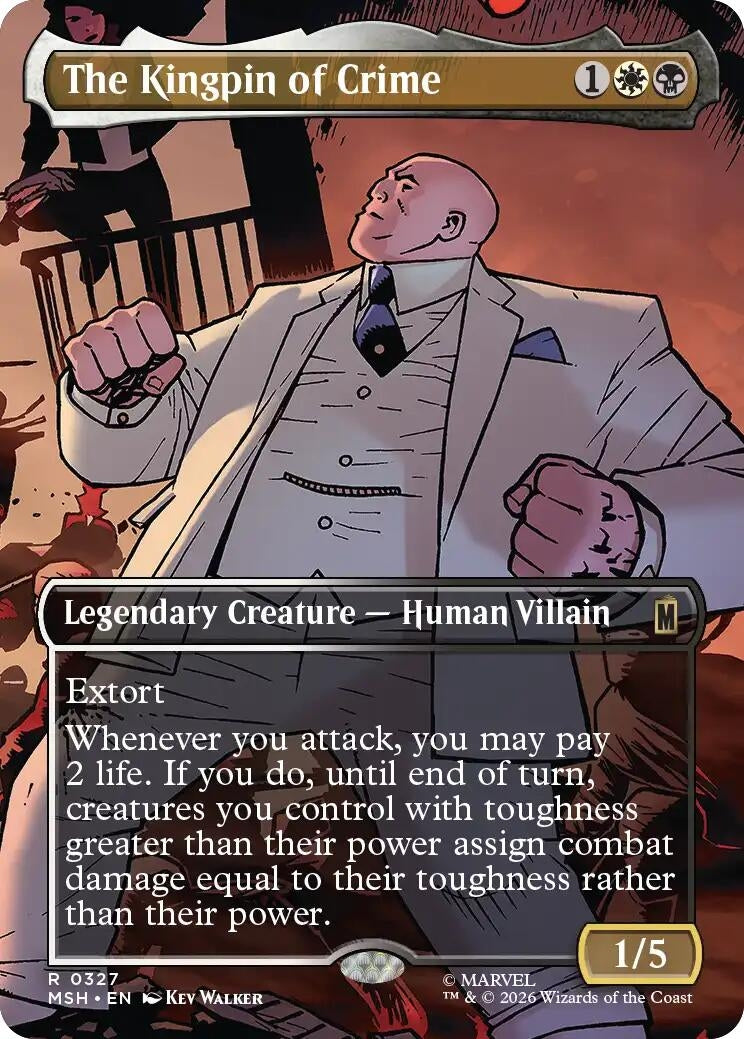 Image for The Kingpin of Crime (Borderless) (0327) (327) (MSH) - Magic: The Gathering