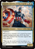 Image for Captain America, Living Legend (Surge Foil) (449) (MSH) - Magic: The Gathering