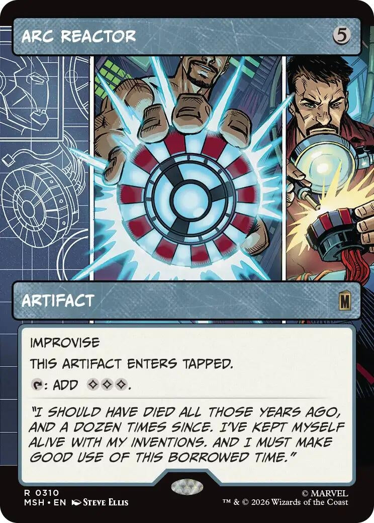 Image for Arc Reactor (Borderless) (310) (MSH) - Magic: The Gathering