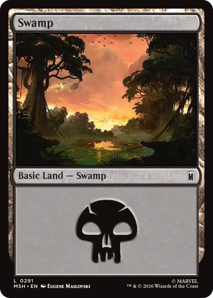 Image for Swamp (0291) (291) (MSH) - Magic: The Gathering