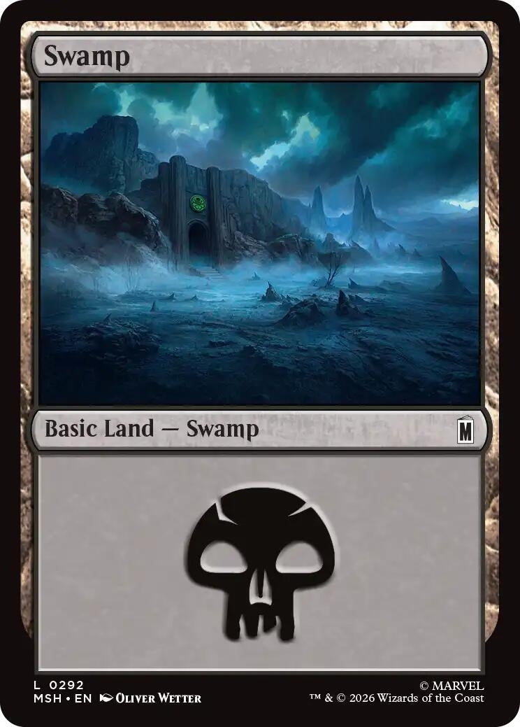 Image for Swamp (0292) (292) (MSH) - Magic: The Gathering