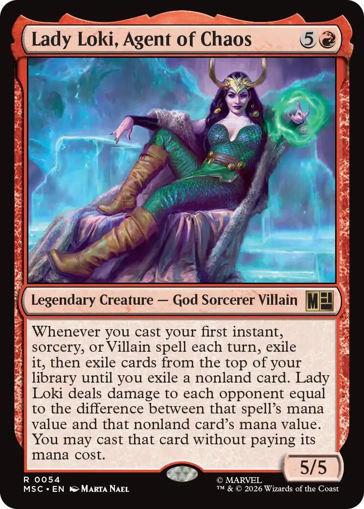 Image for Lady Loki, Agent of Chaos (54) (MSC) - Magic: The Gathering