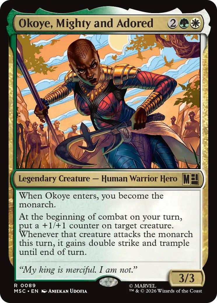 Image for Okoye, Mighty and Adored (89) (MSC) - Magic: The Gathering