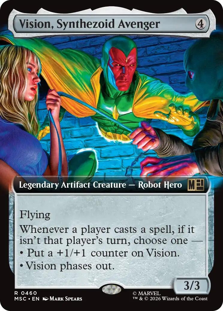 Image for Vision, Synthezoid Avenger (Extended Art) (460) (MSC) - Magic: The Gathering