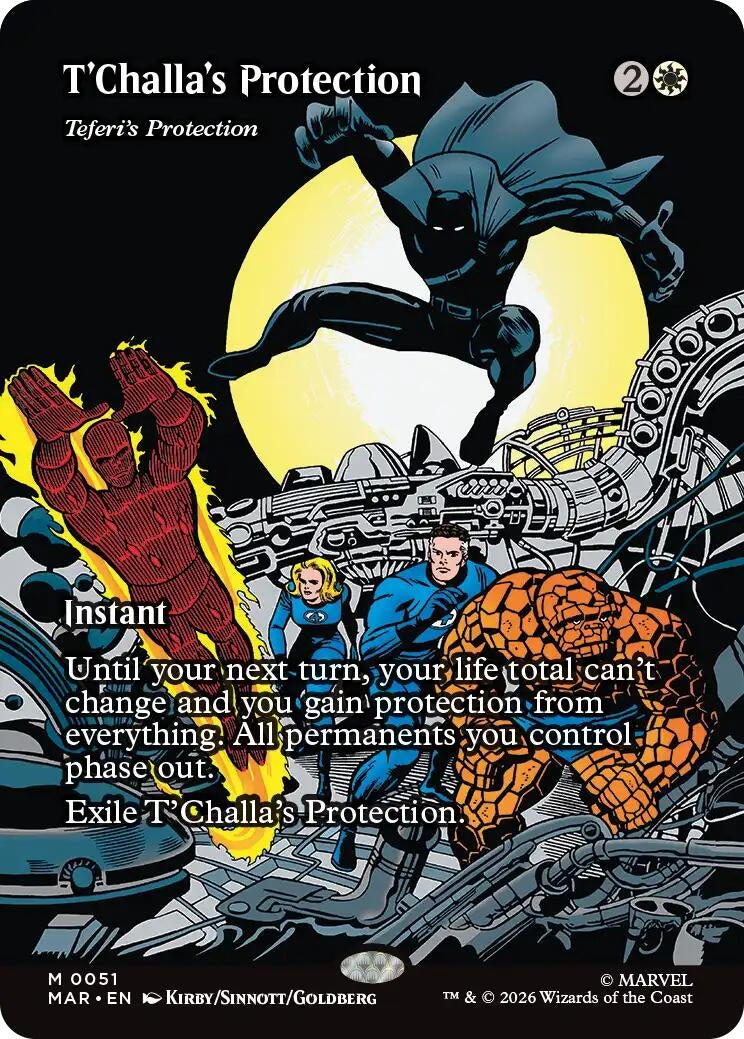 Image for T'Challa's Protection - Teferi's Protection (Borderless) (51) (MAR) - Magic: The Gathering