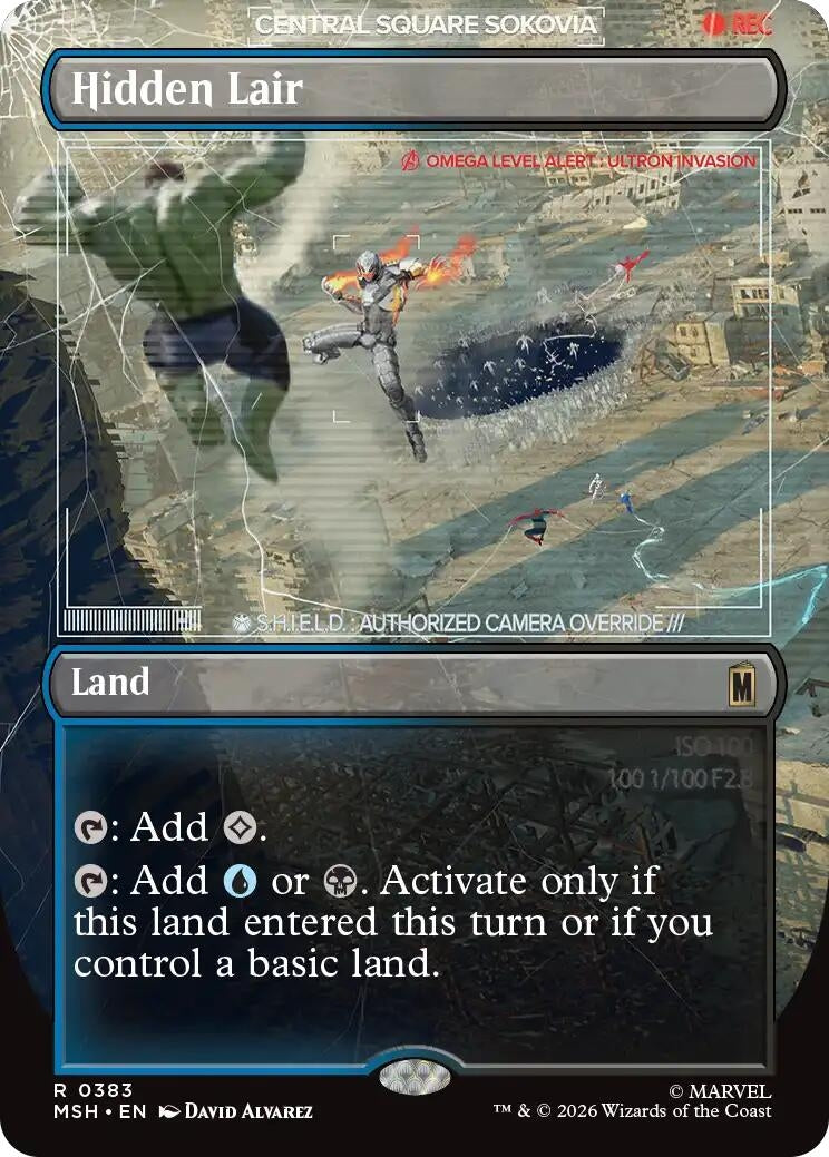 Image for Hidden Lair (Borderless) (383) (MSH) - Magic: The Gathering