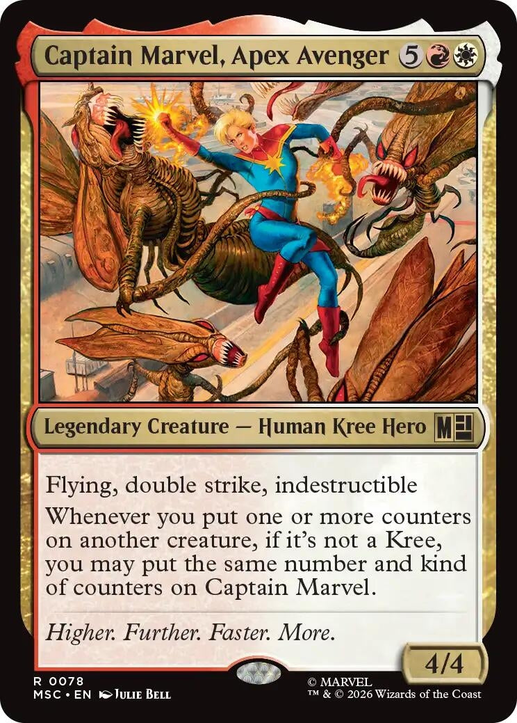 Image for Captain Marvel, Apex Avenger (Surge Foil) (78) (MSC) - Magic: The Gathering