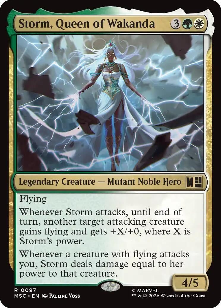 Image for Storm, Queen of Wakanda (Surge Foil) (97) (MSC) - Magic: The Gathering