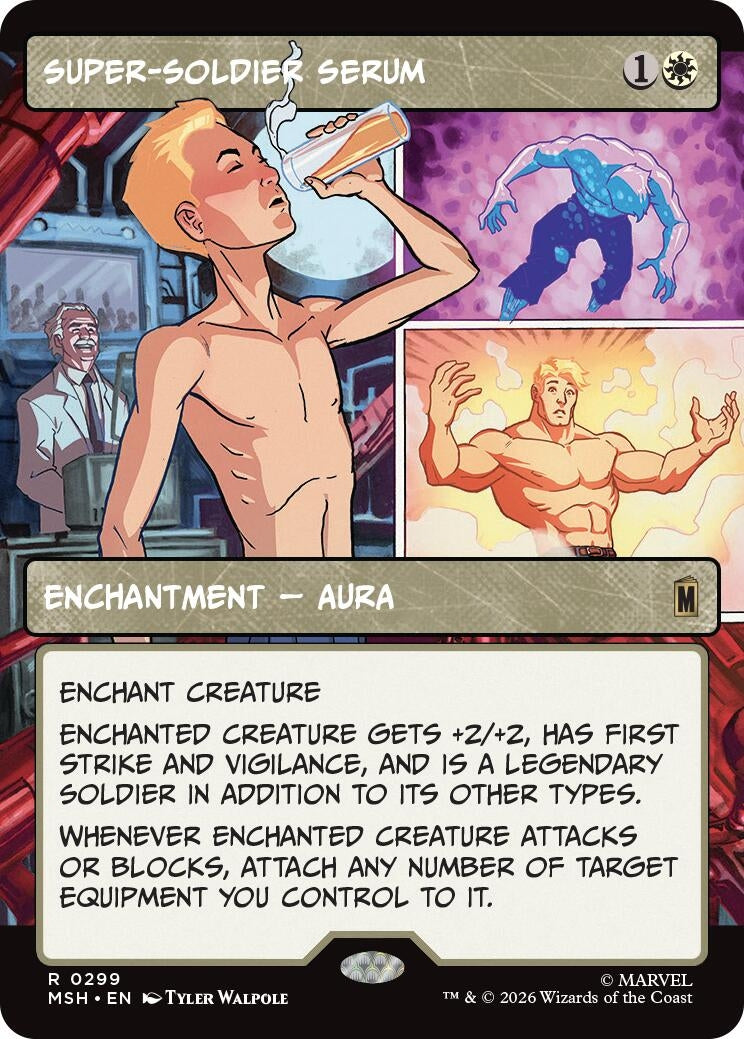Image for Super-Soldier Serum (Borderless) (299) (MSH) - Magic: The Gathering