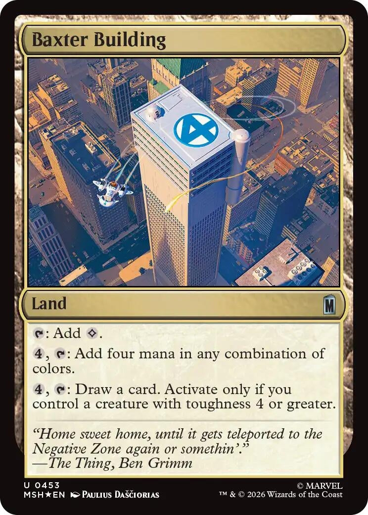 Image for Baxter Building (Surge Foil) (453) (MSH) - Magic: The Gathering