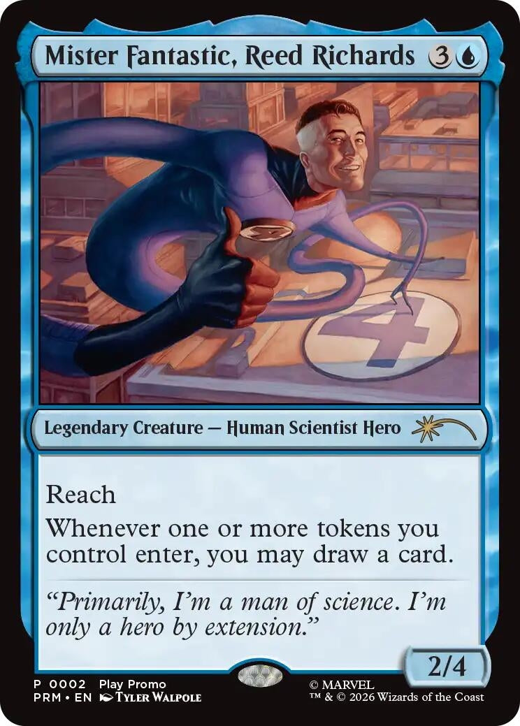 Image for Mister Fantastic, Reed Richards (2) (SSP) - Magic: The Gathering