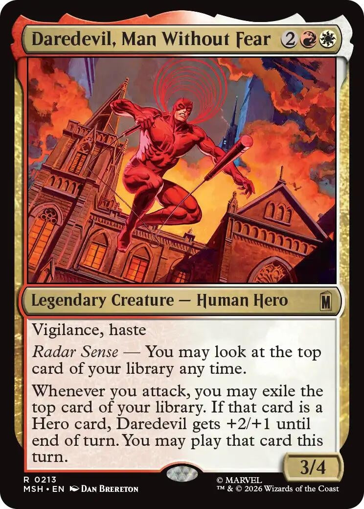 Image for Daredevil, Man Without Fear (213) (MSH) - Magic: The Gathering