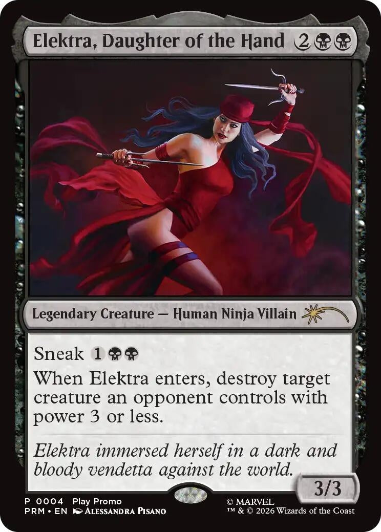 Image for Elektra, Daughter of the Hand (4) (SSP) - Magic: The Gathering