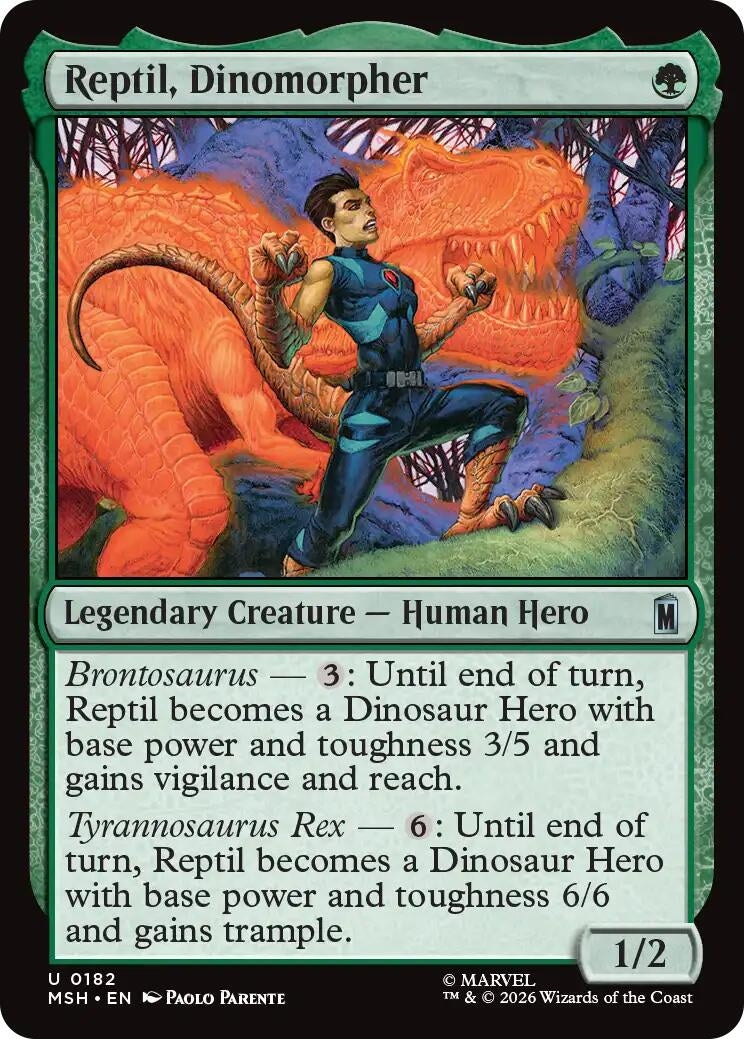 Image for Reptil, Dinomorpher (182) (MSH) - Magic: The Gathering