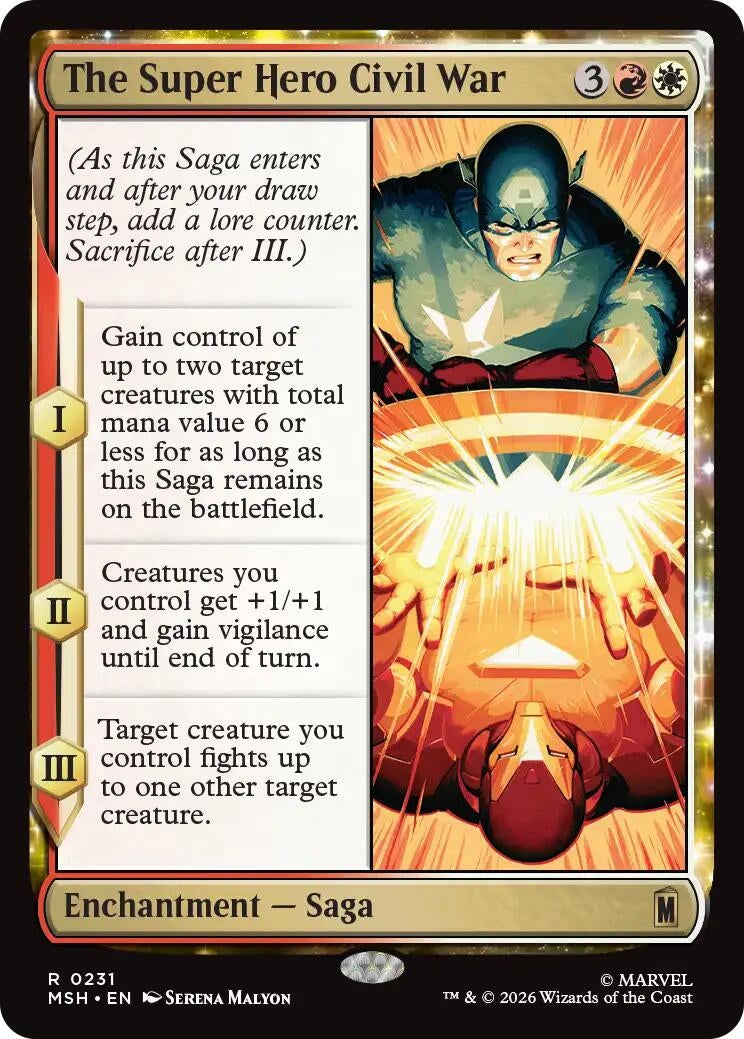 Image for The Super Hero Civil War (231) (MSH) - Magic: The Gathering