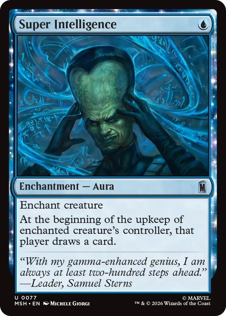 Image for Super Intelligence (77) (MSH) - Magic: The Gathering