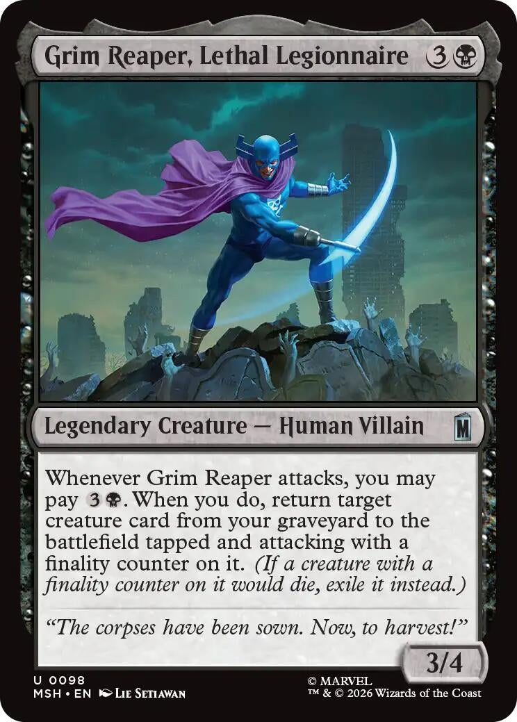 Image for Grim Reaper, Lethal Legionnaire (98) (MSH) - Magic: The Gathering