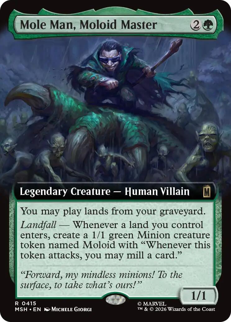 Image for Mole Man, Moloid Master (Extended Art) (415) (MSH) - Magic: The Gathering
