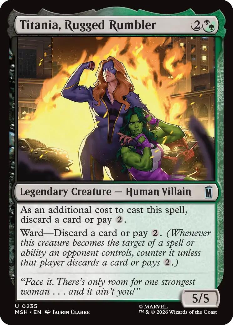 Image for Titania, Rugged Rumbler (235) (MSH) - Magic: The Gathering