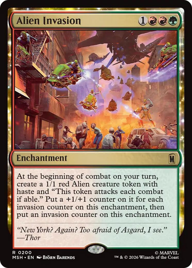 Image for Alien Invasion (200) (MSH) - Magic: The Gathering