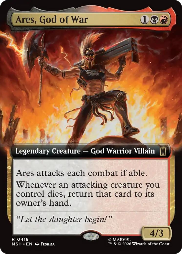 Image for Ares, God of War (Extended Art) (418) (MSH) - Magic: The Gathering