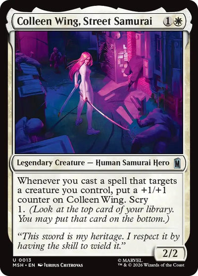 Colleen Wing, Street Samurai (13) (MSH)